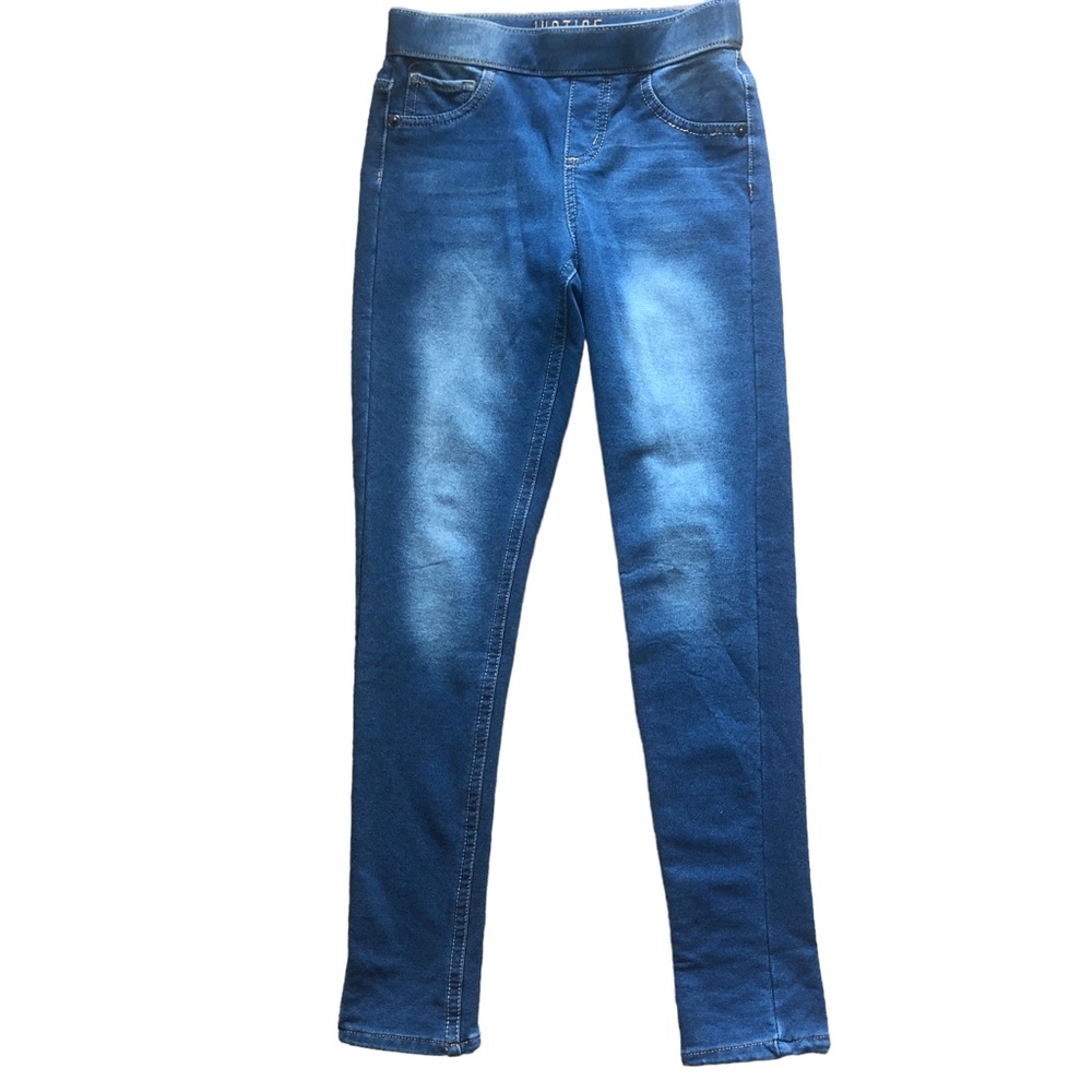 Justice Store Size 10 Pull-On Mid Rise Knit Denim Look Leggings